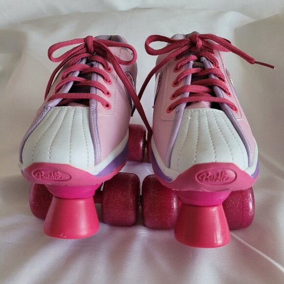 Vtg Barbie Sparkle Wheels Roller Skates Youth SZ 2 - Picture 2 of 15